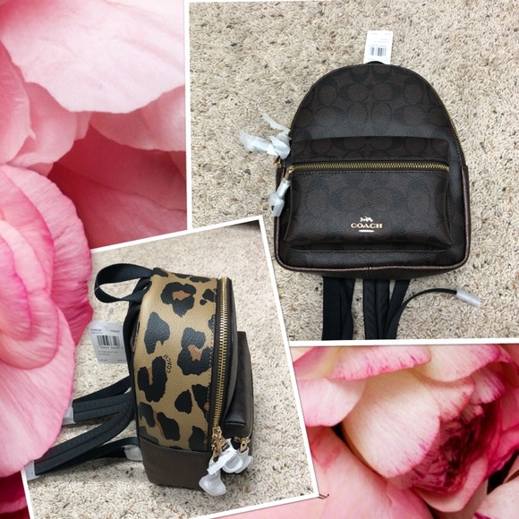 coach mini charlie backpack size